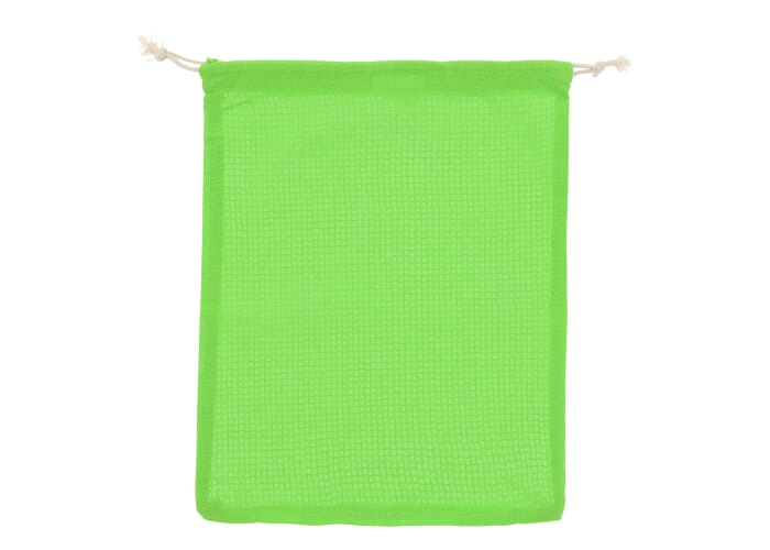 Sac filet promotionnel coton 140g 25x30cm Vert clair